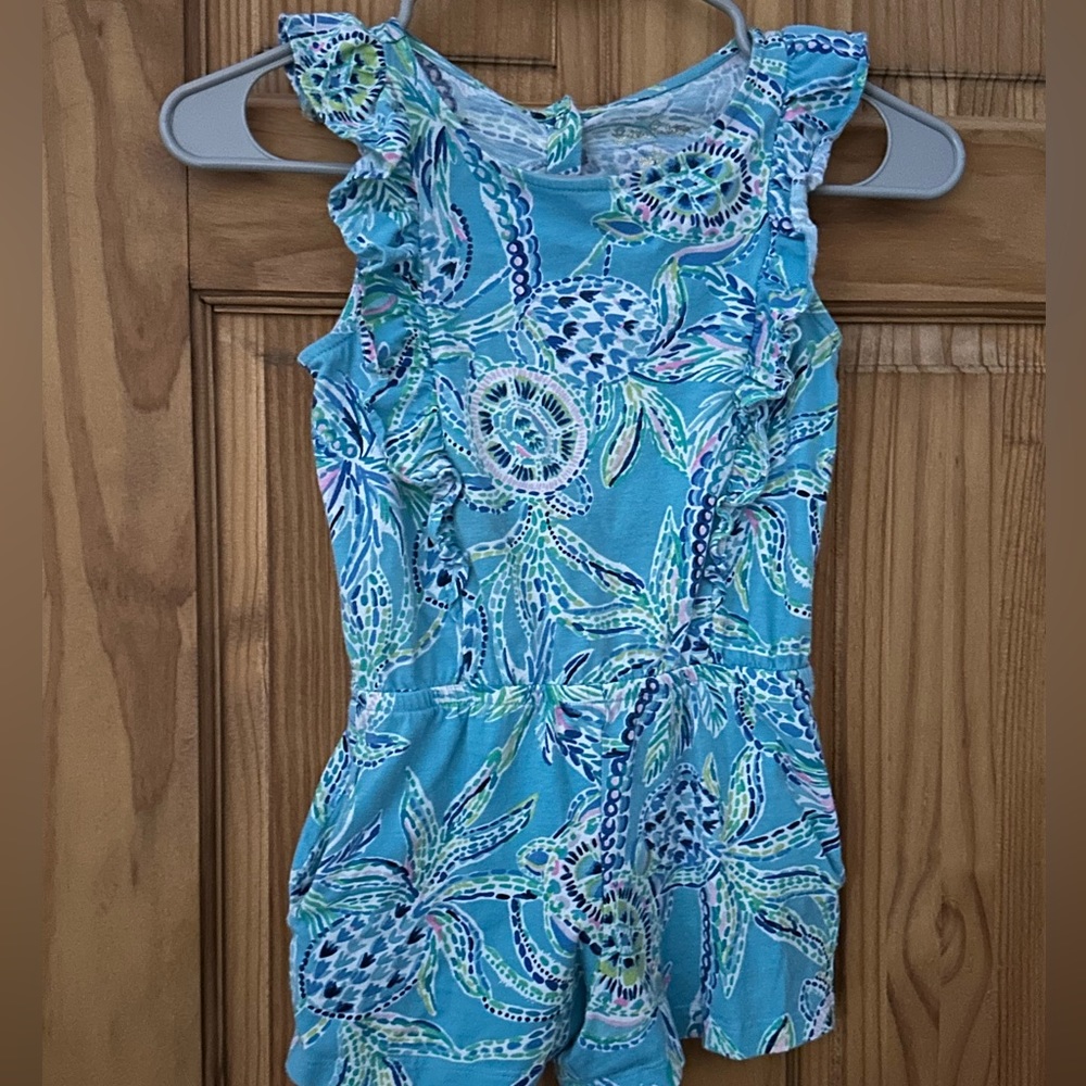 Blue girls romper